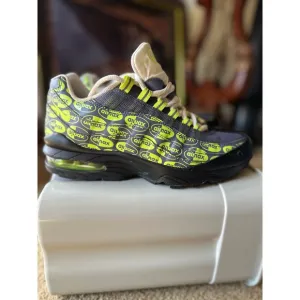 Nike Air Max 95 Neon Green &amp; Gray Sneakers Athletic Shoes Youth Size 6.5Y