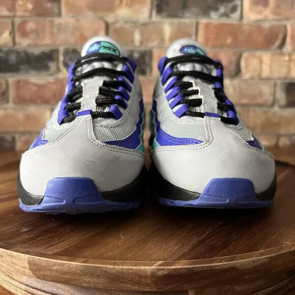 Nike Air Max 95 Wolf Grey Grape Shoes Sneakers Youth 5.5 Women's 7
