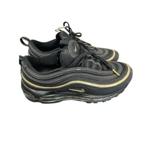 Nike Air Max 97 Black Metallic Gold, DC2190-001, Men's U.S. Size 9