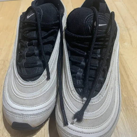 Nike Air Max 97 Light Bone Black Size 8.5 Sneakers Shoes w/ Box DH0861-100