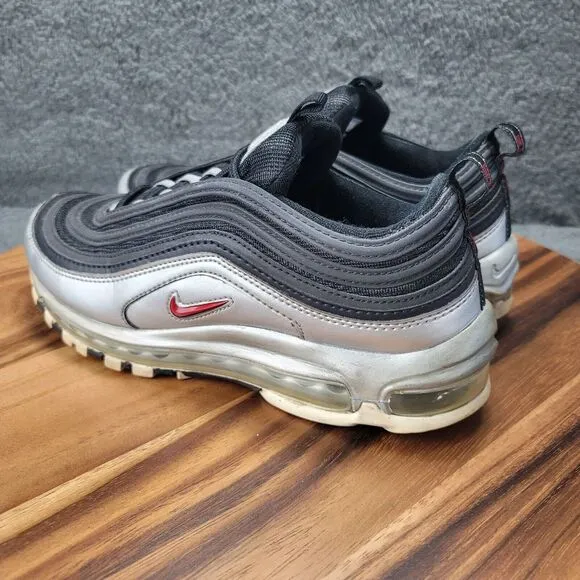 Nike Air‎ Max 97 Shoes Black Metallic Silver Mens Size 8 Sneakers AT5458-001