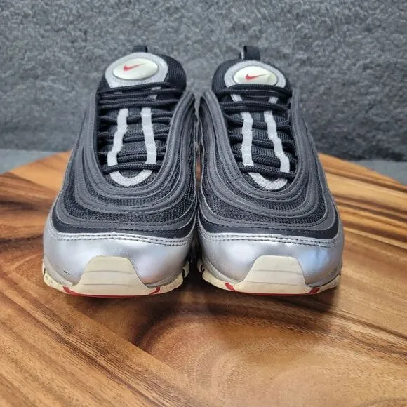Nike Air‎ Max 97 Shoes Black Metallic Silver Mens Size 8 Sneakers AT5458-001
