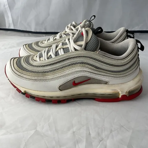 Nike Air Max 97 White Bullet Reflective Running DM0027-100 Men’s Size 8.5
