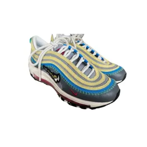 Nike Air Max 97 Youth Kid Size 5.5Y Shoes Gray Colorful Low Top Trainer Sneakers