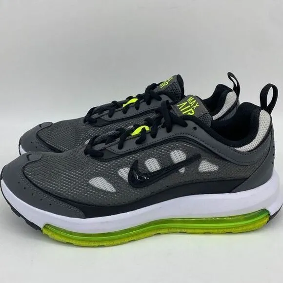 Nike Air Max AP Shoes Mens 8 Grey Volt Green Training Sneakers CU4826-006 NEW‎