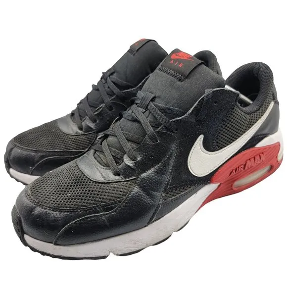 Nike Air Max Excee Running Training Shoes Black Red White CD4165-005 Men Size 13