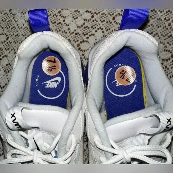 Nike Air Max Interlock Lite White Lapis Sneakers - Size 7.5