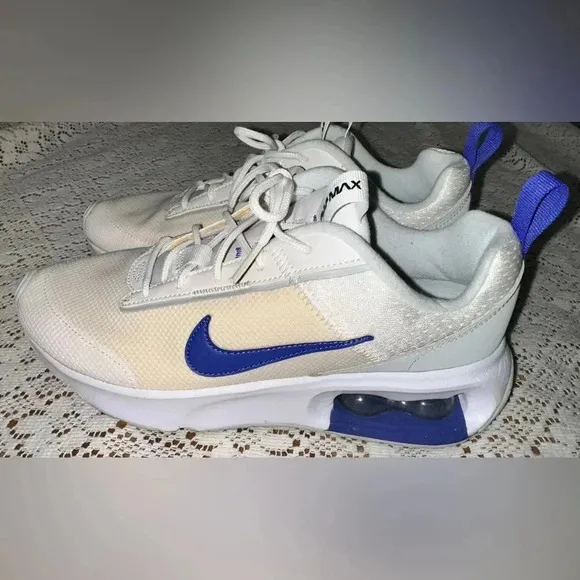 Nike Air Max Interlock Lite White Lapis Sneakers - Size 7.5
