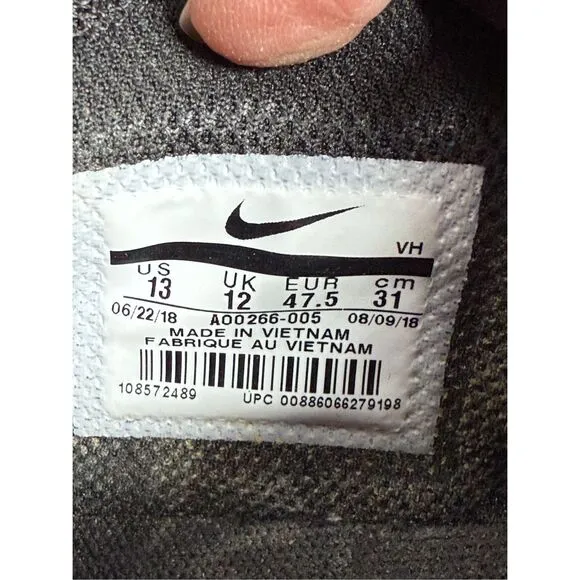 Nike Air Max Motion 2‎ Athletic Shoes Mens 13 Black AO0266-005 Running Gym
