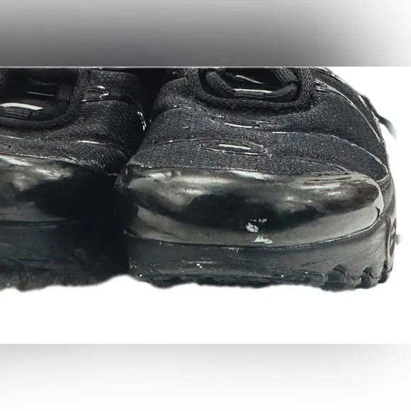 Nike Air Max Plus GS 'Triple Black Kids Sneakers - 13.5C CD0610-001 Christmas sp