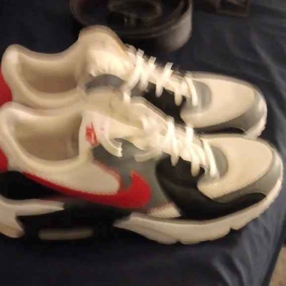 Nike Air Max Sneakers Red and Gray