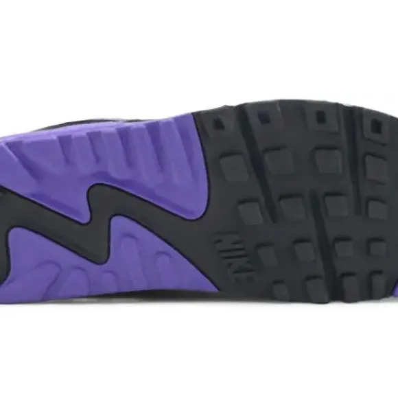 Nike Air Max White and Purple Athletic Shoes