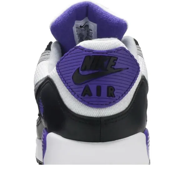 Nike Air Max White and Purple Athletic Shoes