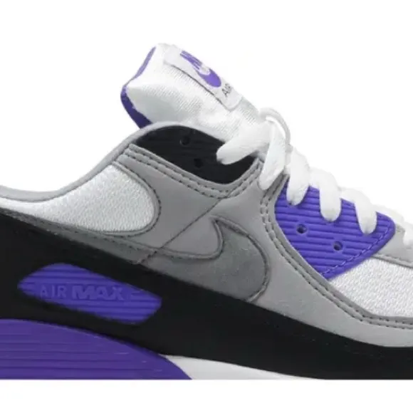 Nike Air Max White and Purple Athletic Shoes