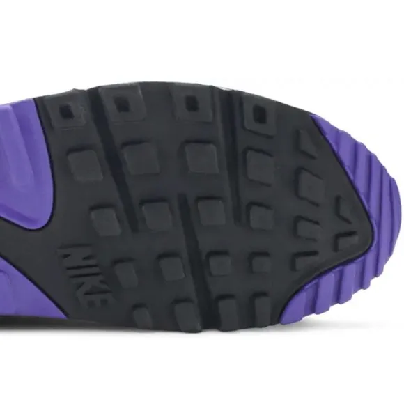 Nike Air Max White and Purple Athletic Shoes