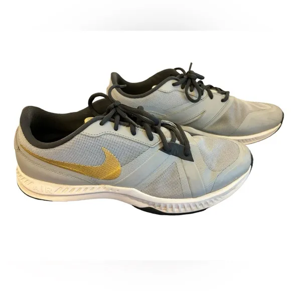 Nike Air Men's Epic‎ Speed TR Gray/Gold Men's Running Training Shoes Size 10.5