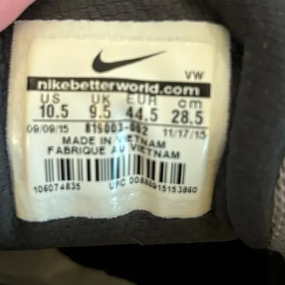 Nike Air Men's Epic‎ Speed TR Gray/Gold Men's Running Training Shoes Size 10.5