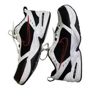 Nike Air Monarch IV 4E Black Red White 415445-101 Sz 13 Men's Comfort Trainers