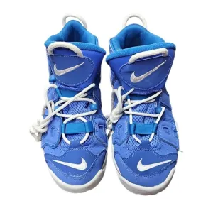 Nike Air More Uptempo Basketball Shoes Blue White Sneakers Youth 6Y/7.5 Women's
