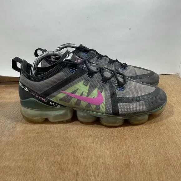 Nike Air Vapormax Men Size 9 AT6810-001 Fuchsia Lime Black Training Shoes
