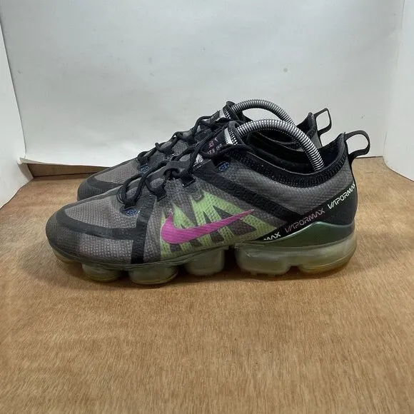 Nike Air Vapormax Men Size 9 AT6810-001 Fuchsia Lime Black Training Shoes