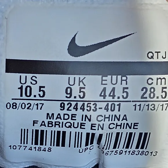 Nike Air Vapormax Plus Obsidian/Obsidian-Photo Blue (924453 401) Size 11