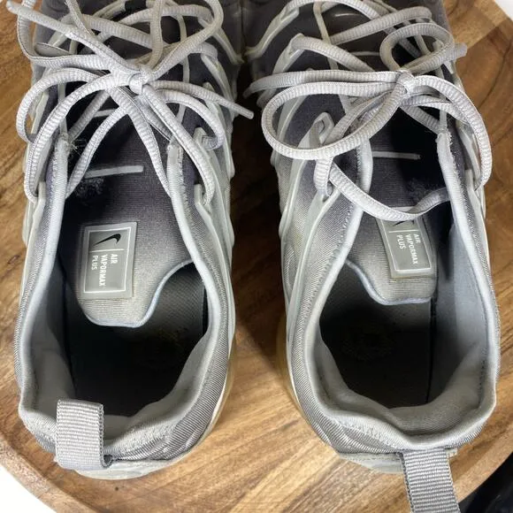 Nike Air VaporMax Plus Silver Gradient Mens Gray Size 12.5 Shoes