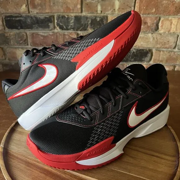 Nike Air Zoom G.T. Cut Academy EP Black Red Men Basketball FB2598-008 Men's 13