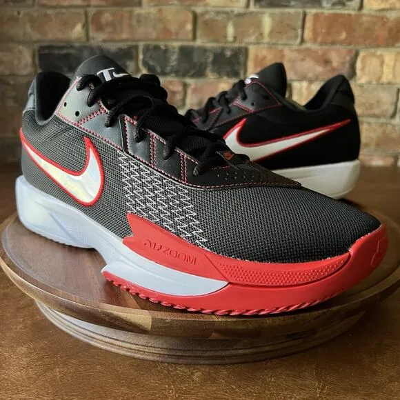 Nike Air Zoom G.T. Cut Academy EP Black Red Men Basketball FB2598-008 Men's 13