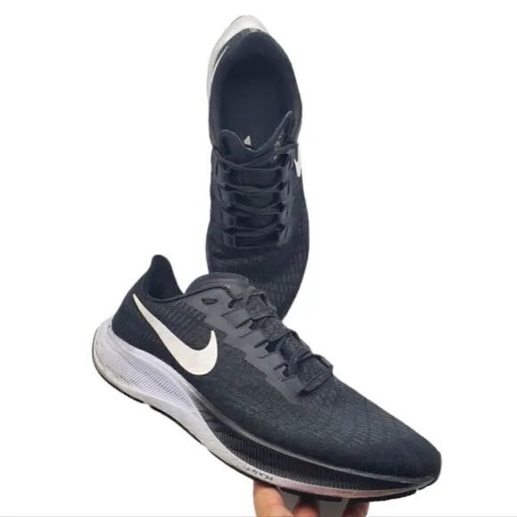 Nike Air Zoom Pegasus Running Jogging Shoes Men's Black/White Size 14