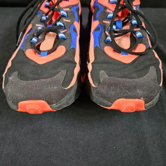Nike Air70 React Shoes Size 7Y Black and Orange Training Running Lace Up