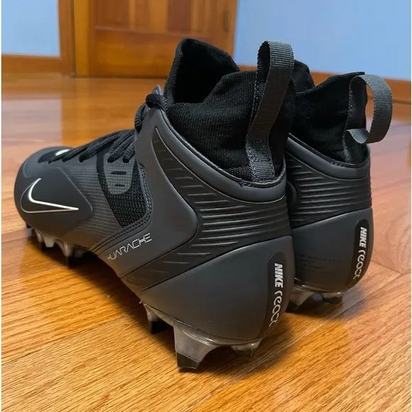 Nike Alpha Huarache 8 Elite LAX Lacrosse Cleats Black CW4440-011 Men's Size 13