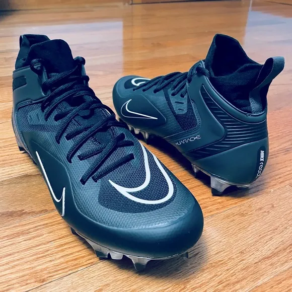 Nike Alpha Huarache 8 Elite LAX Lacrosse Cleats Black CW4440-011 Men's Size 13