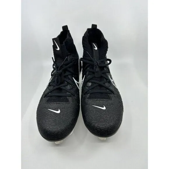 Nike Alpha Huarache NXT Black White Baseball Cleats DJ6517-001 Mens Size 12