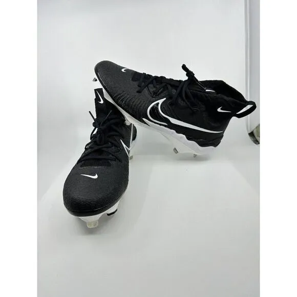 Nike Alpha Huarache NXT Black White Baseball Cleats DJ6517-001 Mens Size 12