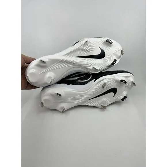 Nike Alpha Huarache NXT Black White Baseball Cleats DJ6517-001 Mens Size 12