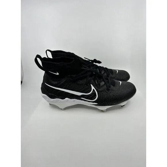 Nike Alpha Huarache NXT Black White Baseball Cleats DJ6517-001 Mens Size 12