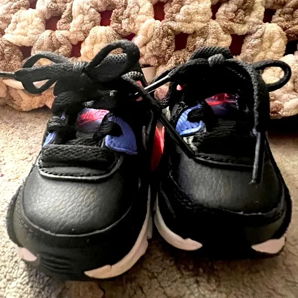 Nike Baby Girl Black and Pink Athletic Shoes
