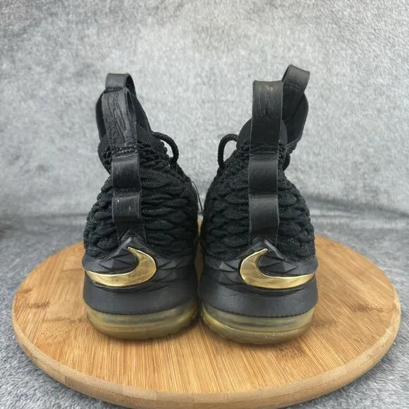 Nike Boys LeBron 15 Black Basketball Training Running Shoes Sneakers Size 6.5Y
