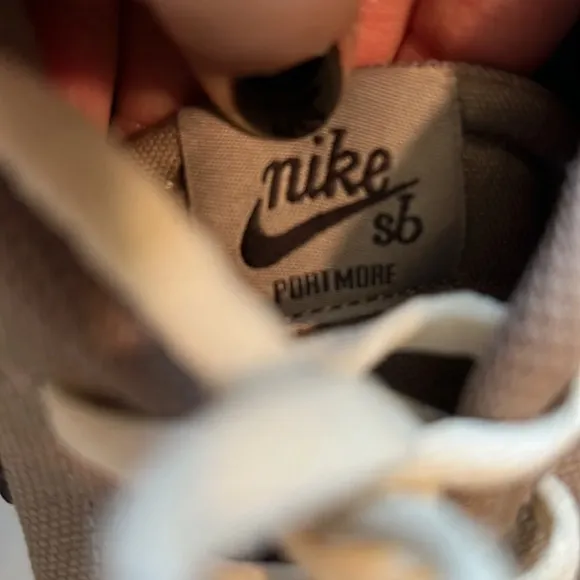 Nike - casual tan canvas tennis shoes, 8, SB portmore