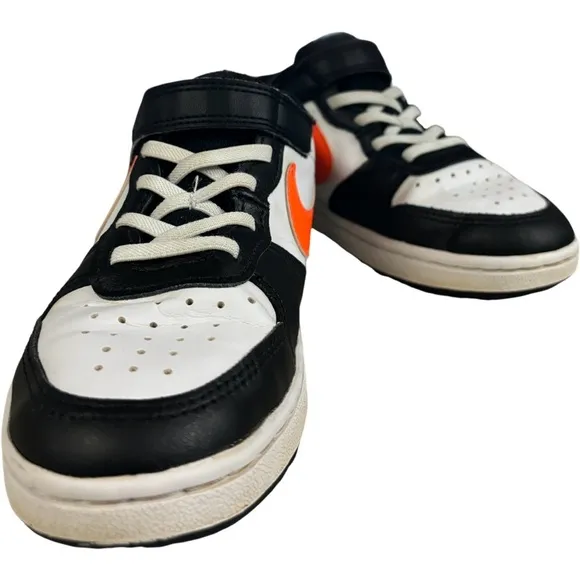 Nike Court Borough Low 2 (GS) BQ5448-115 Youth White Black Sneaker Shoes Size 2Y
