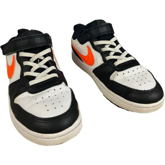 Nike Court Borough Low 2 (GS) BQ5448-115 Youth White Black Sneaker Shoes Size 2Y