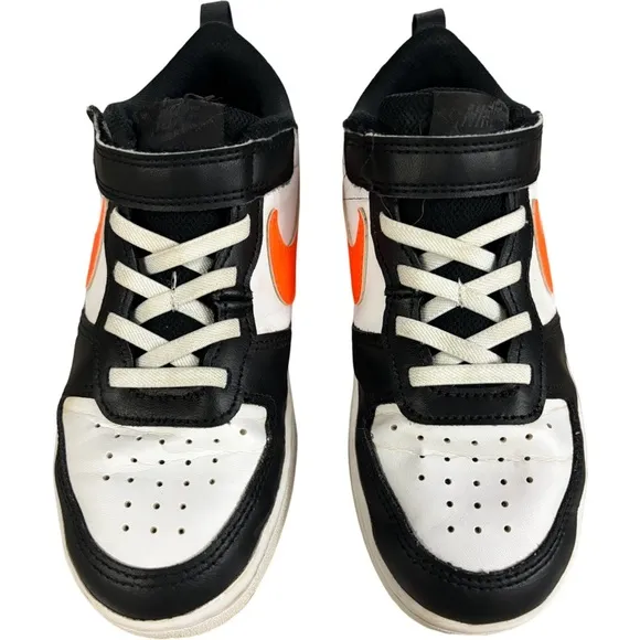 Nike Court Borough Low 2 (GS) BQ5448-115 Youth White Black Sneaker Shoes Size 2Y