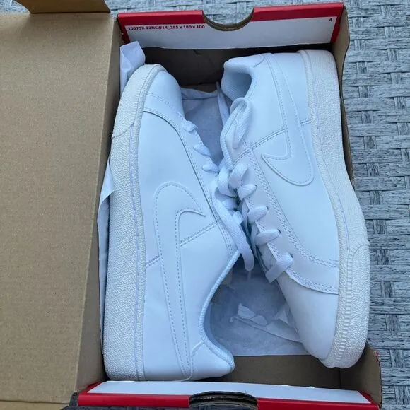 Nike Court Royale white lace closure shoes, NWT, size 8