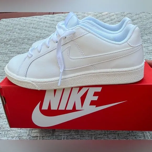 Nike Court Royale white lace closure shoes, NWT, size 8
