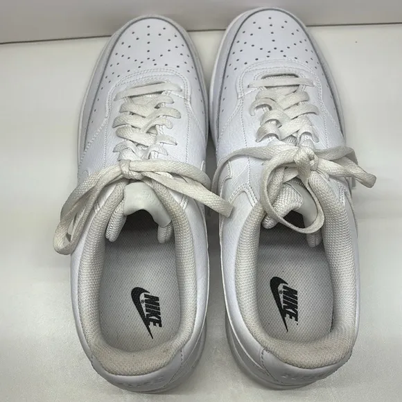 Nike Court Vision Lo Mens Athletic Shoes Sneakers Size 11 Triple White