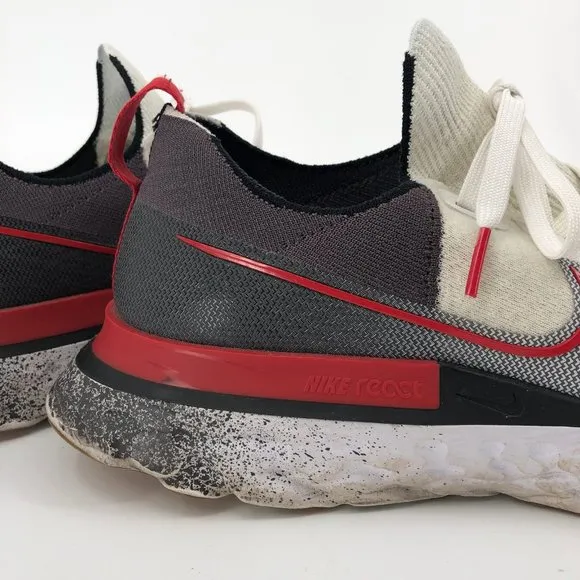 Nike Cream &amp; Gray React Infinity Athletic Shoes | Good Condition