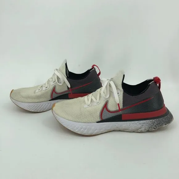 Nike Cream &amp; Gray React Infinity Athletic Shoes | Good Condition