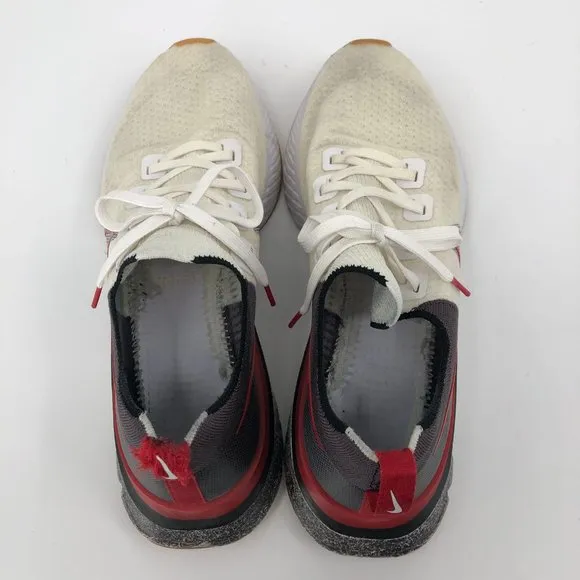 Nike Cream &amp; Gray React Infinity Athletic Shoes | Good Condition
