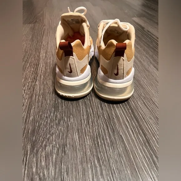 Nike Cream and Brown Sneakers with Air Technology